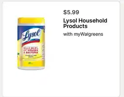 Walgreens Lysol Household Products offer