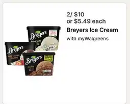 Walgreens Breyers Ice Cream offer