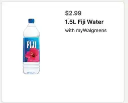 Walgreens 1.5L Fiji Water offer