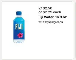 Walgreens Fiji Water, 16.9 oz offer