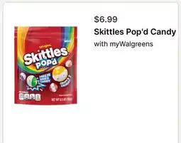 Walgreens Skittles Pop'd Candy offer
