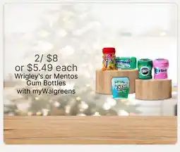 Walgreens Wrigley's or Mentos Gum Bottles offer