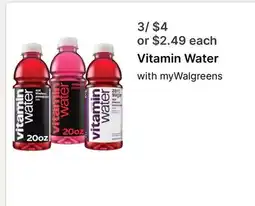 Walgreens Vitamin Water offer