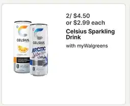 Walgreens Celsius Sparkling Drink offer