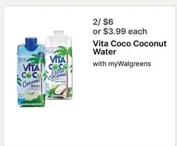 Walgreens Vita Coco Coconut Water offer