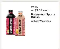 Walgreens Bodyarmor Sports Drinks offer