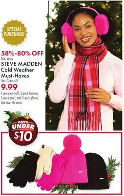 Boscov's STEVE MADDEN Cold Weather Must-Haves offer