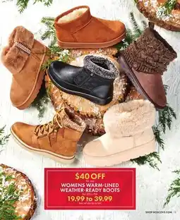Boscov's WOMENS WARM-LINED WEATHER-READY BOOTS offer
