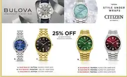 Boscov's Select Bulova and Citizen watches offer
