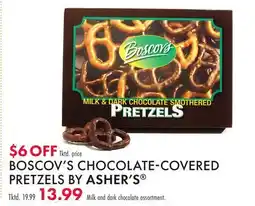 Boscov's BOSCOV'S CHOCOLATE-COVERED PRETZELS BY ASHER'S offer