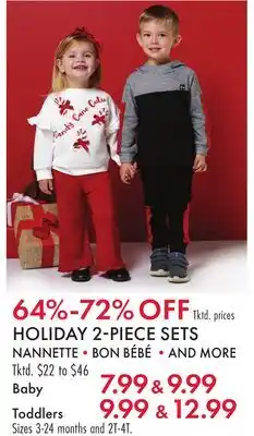 Boscov's HOLIDAY 2-PIECE SETS offer