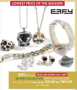 Boscov's ENTIRE COLLECTION EFFY FINE JEWELRY offer