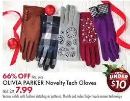 Boscov's OLIVIA PARKER Novelty Tech Gloves offer