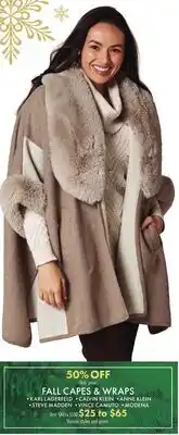 Boscov's FALL CAPES & WRAPS offer