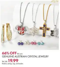 Boscov's GENUINE AUSTRIAN CRYSTAL JEWELRY offer