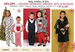 Boscov's HOLIDAY SEPARATES, DRESSES, SETS, & PAJAMAS offer