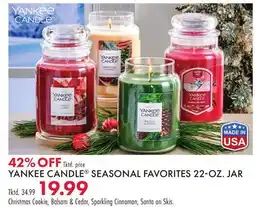 Boscov's YANKEE CANDLE SEASONAL FAVORITES 22-OZ JAR offer