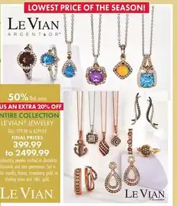 Boscov's ENTIRE COLLECTION LE VIAN JEWELRY offer