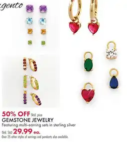 Boscov's GEMSTONE JEWELRY offer