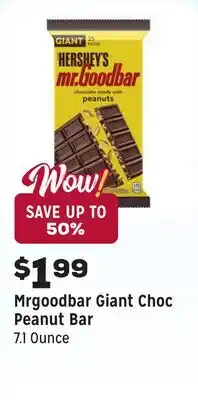 Grocery Outlet Giant Choc Peanut Bar offer