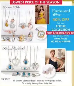 Boscov's Entire Collection Enchanted by Disney Fine Jewelry offer