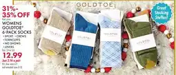 Boscov's WOMENS GOLDTOE 6-PACK SOCKS offer