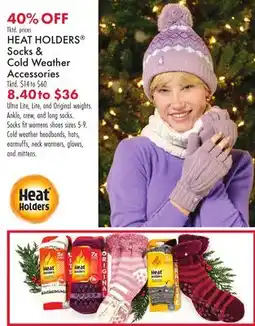 Boscov's HEAT HOLDERS Socks & Cold Weather Accessories offer