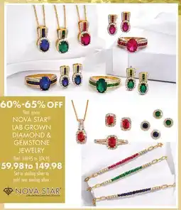 Boscov's NOVA STAR LAB GROWN DIAMOND & GEMSTONE JEWELRY offer