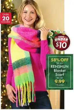 Boscov's RENSHUN Blanket Scarf offer