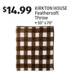 Aldi KIRKTON HOUSE Feathersoft Throw offer