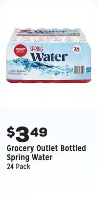Grocery Outlet Bottled Spring Water offer