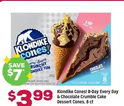 Grocery Outlet Klondike Cones! Chocolate Crumble Cake Dessert Cones offer