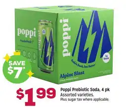 Grocery Outlet Poppi Prebiotic Soda, 4 pk offer