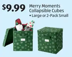 Aldi Merry Moments Collapsible Cubes offer