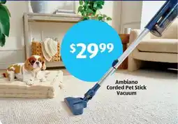 Aldi Ambiano Corded Pet Stick Vacuum offer