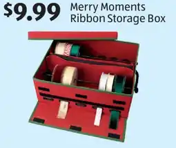 Aldi Merry Moments Ribbon Storage Box offer