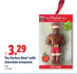 Lidl The Perfect Man milk chocolate ornament offer