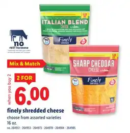 Lidl finely shredded cheese offer