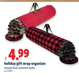 Lidl holiday gift wrap organizer offer