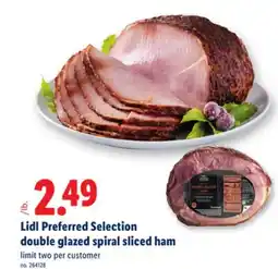 Lidl Lidl Preferred Selection double glazed spiral sliced ham offer