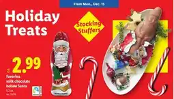 Lidl Favorina milk chocolate hollow Santa 5.2 oz offer