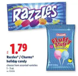 Lidl Razzles /Charms holiday candy offer
