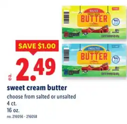 Lidl sweet cream butter offer