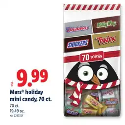 Lidl Mars holiday mini candy, 70 ct offer