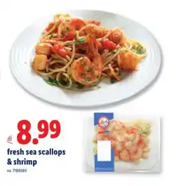 Lidl fresh sea scallops & shrimp offer