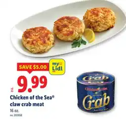 Lidl Chicken of the Sea claw crab meat offer