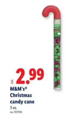 Lidl M&M's Christmas candy cane offer