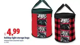 Lidl Holiday light storage bags offer