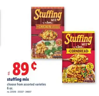 Lidl stuffing mix offer