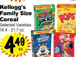 Superior Grocers Kellogg's Family Size Cereal offer